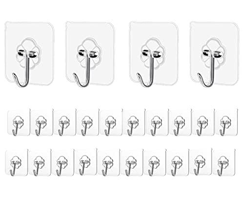24‑Pack Stainless Hooks