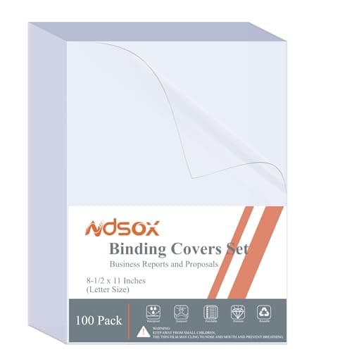 100-Pack Clear Covers