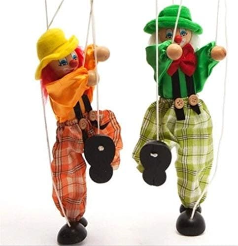 Wooden Clown Marionette