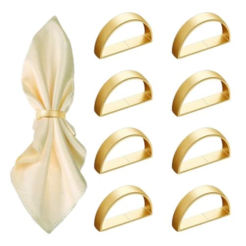 Matte Gold Semicircles