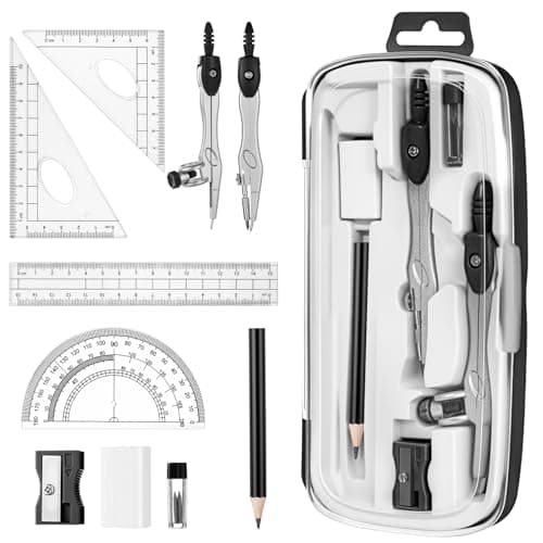 10-Piece Geometry Set with Box