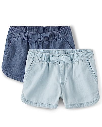 Pull-On Jean Shorts