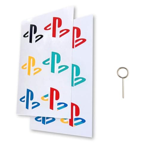 Vibrant PS5 Logo Stickers