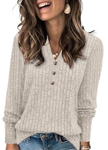 Chic V-Neck Sweater 2024