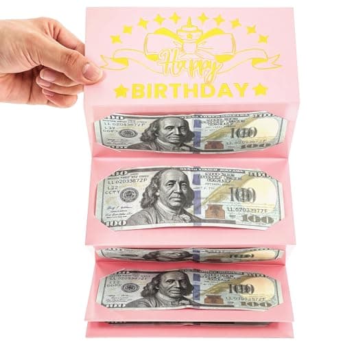 Pink Birthday Money Holder
