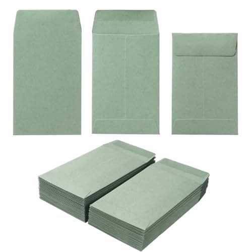 Sage Green Coin Envelopes