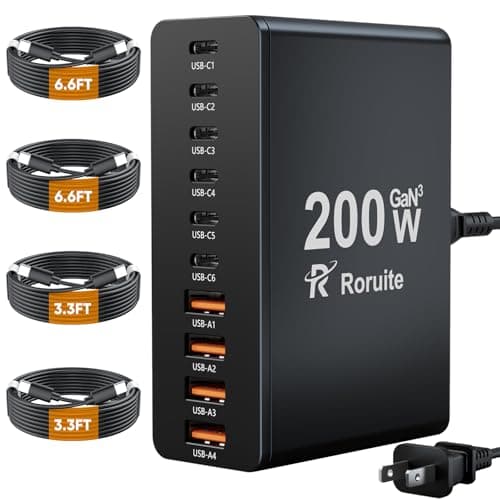 200W 10‑Port GaN Hub