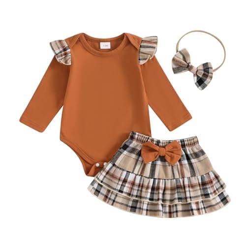 Newborn Plaid Romper Set