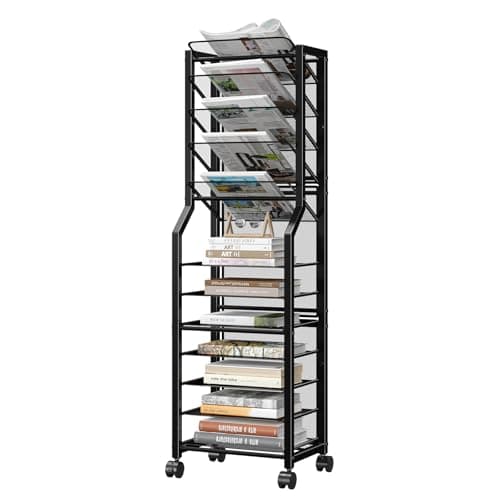 12-Tier Rolling File Cart