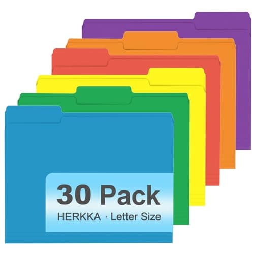 30-Pack 1/3 Tab Folders