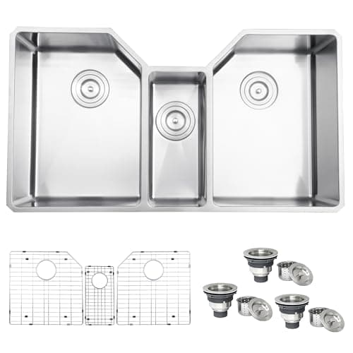 Ruvati 16-Gauge Triple Sink