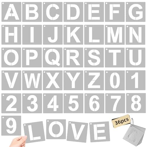 Large Letter Stencils Set