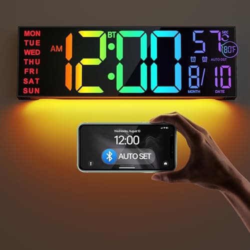 JALL 16.2" LED Sync Clock