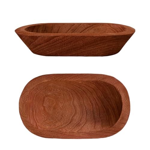 Rustic Wooden Dough Bowls