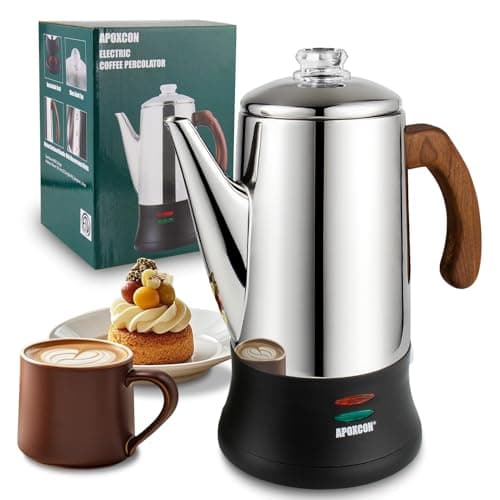Electric Percolator With Glass Knob
