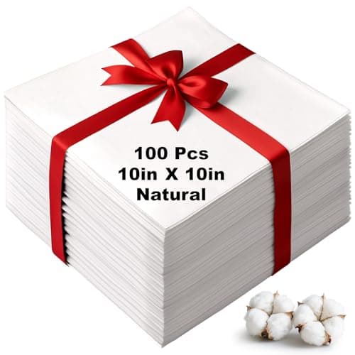 100 Natural Cotton Squares