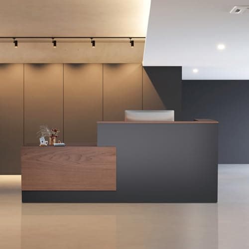 Easilywinlife Walnut L-Desk