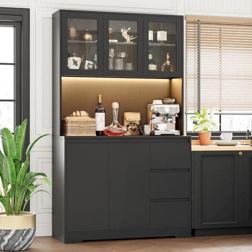 FINETONES Kitchen Pantry Cabinet