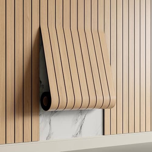 Faux Wood Slat Panel