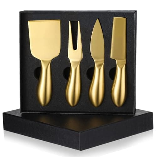 Gold Stainless Cheese Set