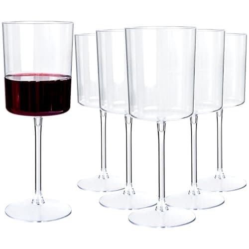 YOUBET Square Wine Glasses