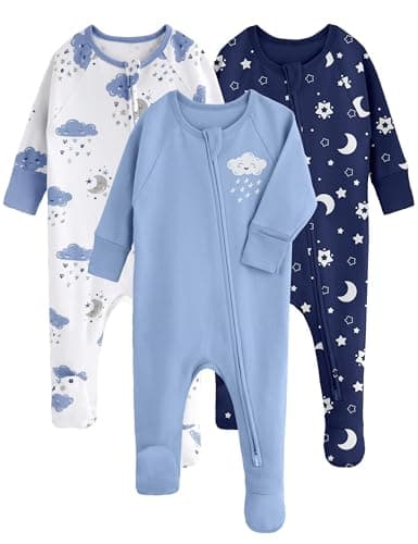 Yoofoss Organic 3-Pack Footies