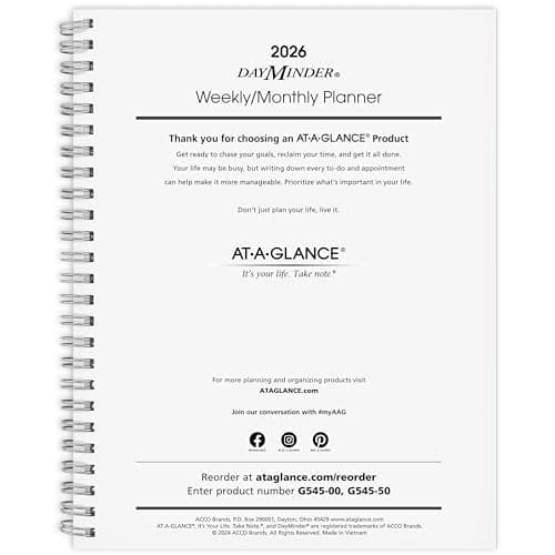 AT-A-GLANCE Executive Refill