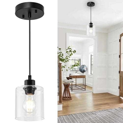 Clear Glass Adjustable Pendant