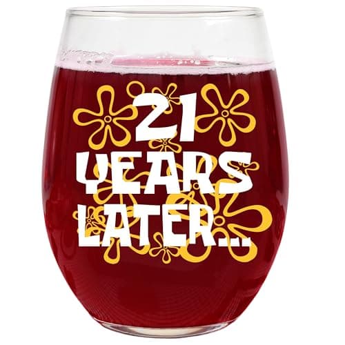 21st Stemless Wine Glass