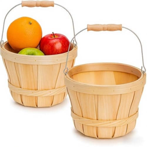 Wooden Bushel Duo
