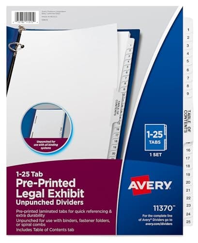Avery Collated Dividers