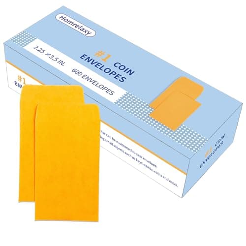Bulk Kraft Coin Envelopes