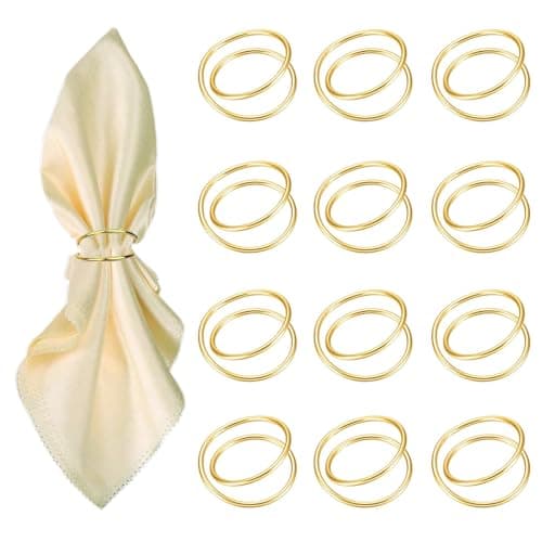 Gold Spiral Napkin Rings