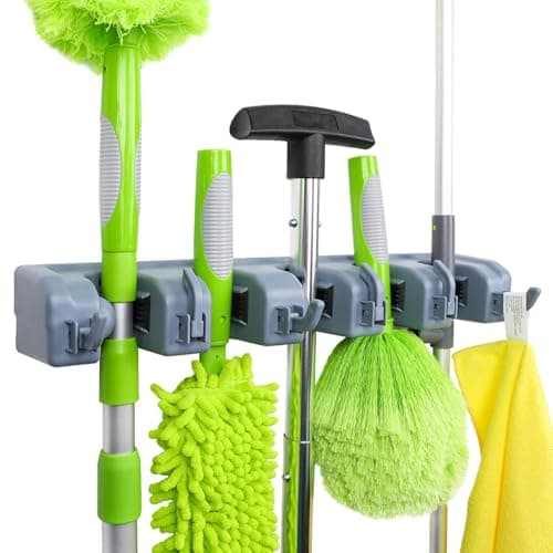 Wall-Mount Broom Organizer