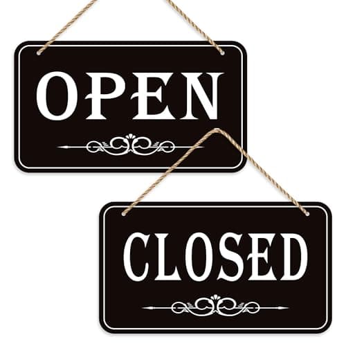 Flip Open/Closed Sign