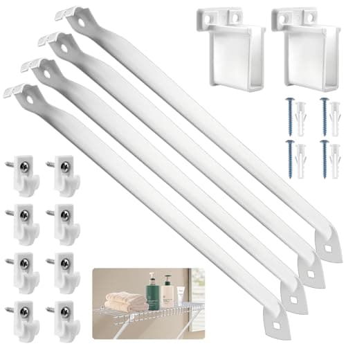 12-Inch Wire Shelf Brackets