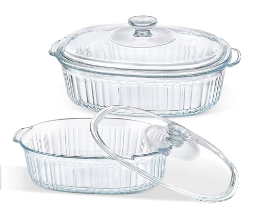Glass Casserole Dish Duo