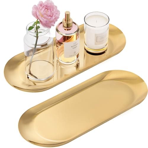 Gold Stainless Tray Set