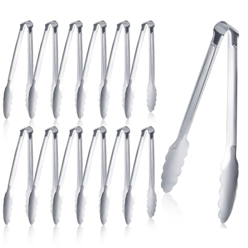 Stainless 7-inch Serving Tongs
