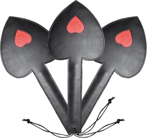 Heart-Shaped Leather Paddle