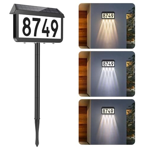 Solar LED Address Plaque