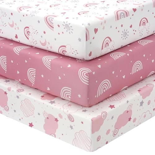 3-Pack Fitted Crib Sheets