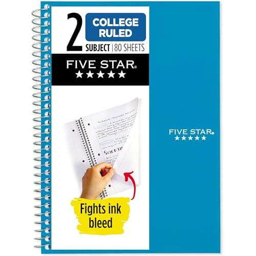Compact 2-Subject Notebook