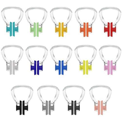 14-Pack Swim Nose Clips
