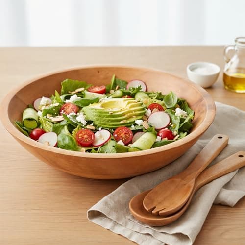 Large Wooden Salad Bowl
