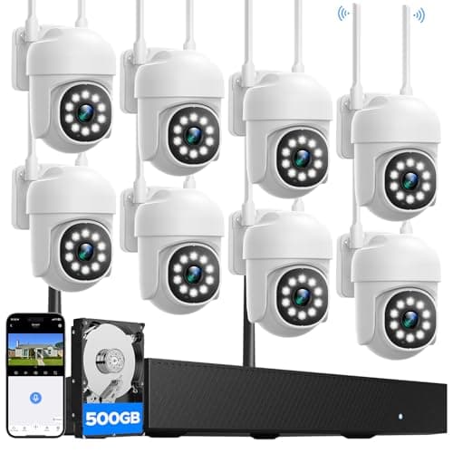 8‑Cam PTZ Wireless Kit