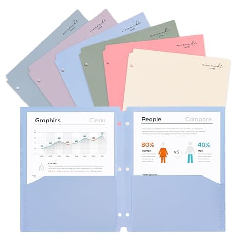 Binder-Friendly Pastel Folders