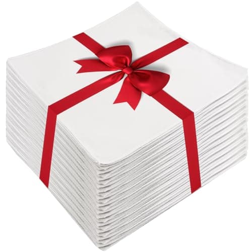 100 White Cotton Squares