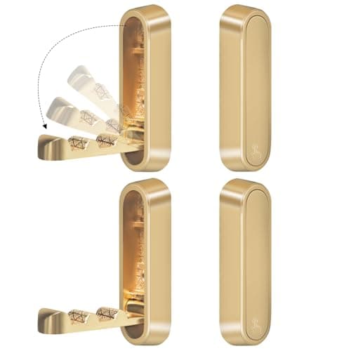 HNCSGJMY Foldable Gold Hooks