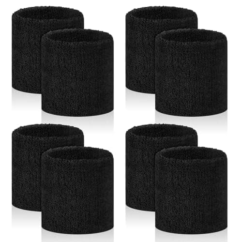 8-Pack Sweat Wristbands